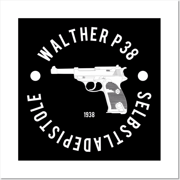 German pistol Walther P38 Wall Art by FAawRay